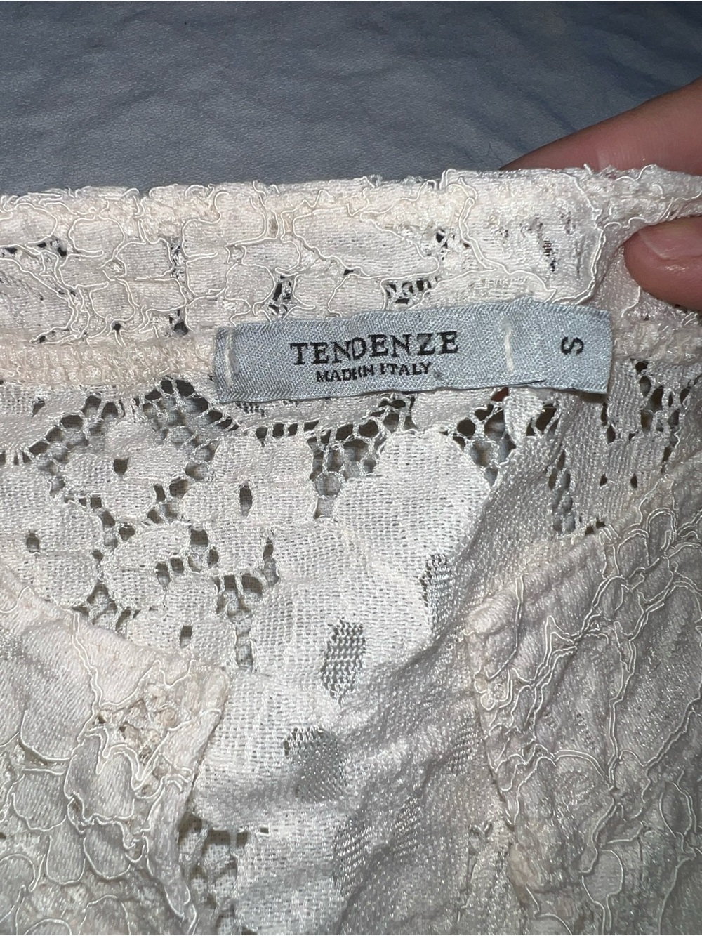 Off White Silk Lace Peasant Blouse - Women's Elegant V-Neck Top - Picture 11 of 15